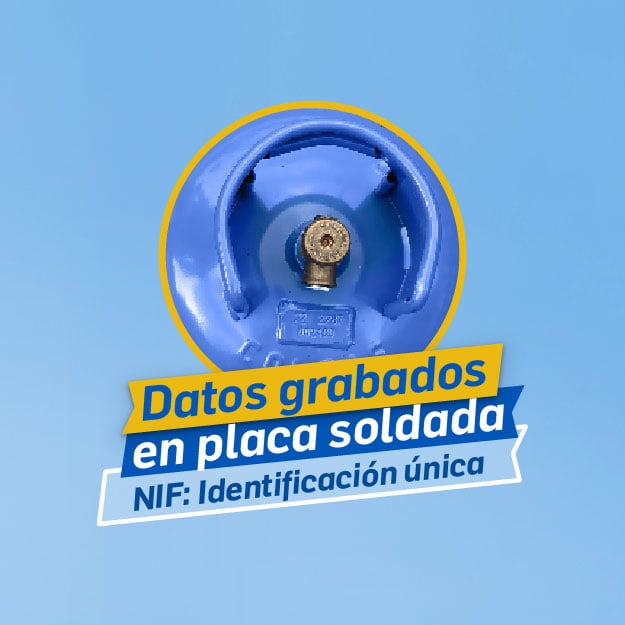 NIF: Identificación única del cilindro de gas LP