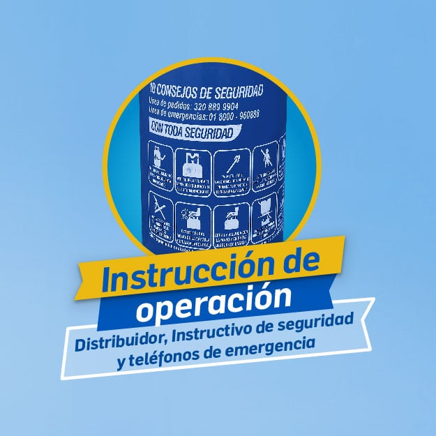 Instrucción de operación del Gas LP