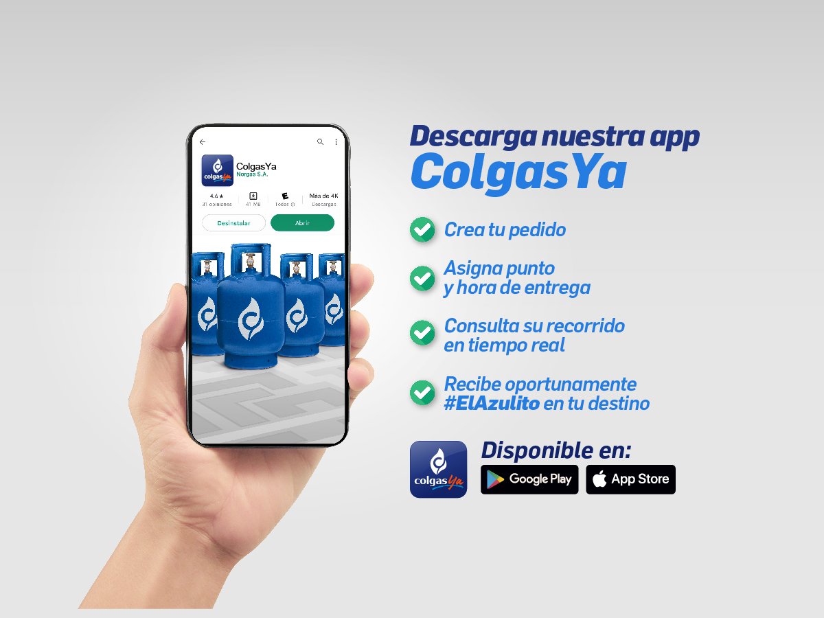 Descarga nuestra App ColgasYa